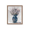 Picture of Blue Pot of Daisies _GroupedProduct_Rectangle_Portrait_Framed_Matted_