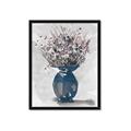 Picture of Blue Pot of Daisies _GroupedProduct_Rectangle_Portrait_Framed_Matted_