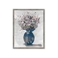 Picture of Blue Pot of Daisies _GroupedProduct_Rectangle_Portrait_Framed_Matted_