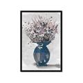 Picture of Blue Pot of Daisies _GroupedProduct_Rectangle_Portrait_Framed_Matted_