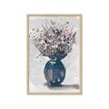 Picture of Blue Pot of Daisies _GroupedProduct_Rectangle_Portrait_Framed_Matted_