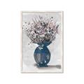 Picture of Blue Pot of Daisies _GroupedProduct_Rectangle_Portrait_Framed_Matted_