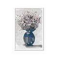 Picture of Blue Pot of Daisies _GroupedProduct_Rectangle_Portrait_Framed_Matted_