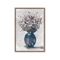 Picture of Blue Pot of Daisies _GroupedProduct_Rectangle_Portrait_Framed_Matted_