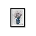 Picture of Blue Pot of Daisies _GroupedProduct_Rectangle_Portrait_Framed_Matted_