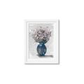 Picture of Blue Pot of Daisies _GroupedProduct_Rectangle_Portrait_Framed_Matted_