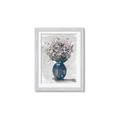 Picture of Blue Pot of Daisies _GroupedProduct_Rectangle_Portrait_Framed_Matted_