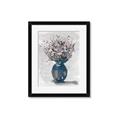 Picture of Blue Pot of Daisies _GroupedProduct_Rectangle_Portrait_Framed_Matted_