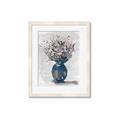 Picture of Blue Pot of Daisies _GroupedProduct_Rectangle_Portrait_Framed_Matted_