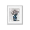 Picture of Blue Pot of Daisies _GroupedProduct_Rectangle_Portrait_Framed_Matted_