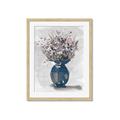 Picture of Blue Pot of Daisies _GroupedProduct_Rectangle_Portrait_Framed_Matted_