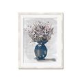 Picture of Blue Pot of Daisies _GroupedProduct_Rectangle_Portrait_Framed_Matted_