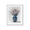 Picture of Blue Pot of Daisies _GroupedProduct_Rectangle_Portrait_Framed_Matted_