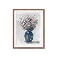 Picture of Blue Pot of Daisies _GroupedProduct_Rectangle_Portrait_Framed_Matted_