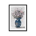 Picture of Blue Pot of Daisies _GroupedProduct_Rectangle_Portrait_Framed_Matted_