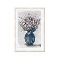 Picture of Blue Pot of Daisies _GroupedProduct_Rectangle_Portrait_Framed_Matted_