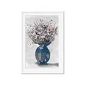 Picture of Blue Pot of Daisies _GroupedProduct_Rectangle_Portrait_Framed_Matted_