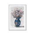 Picture of Blue Pot of Daisies _GroupedProduct_Rectangle_Portrait_Framed_Matted_