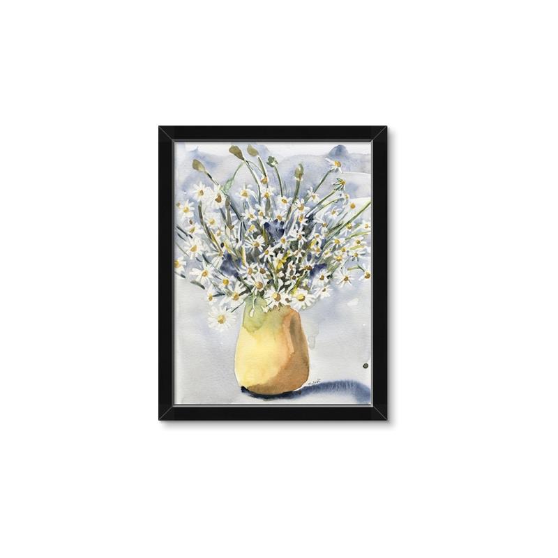 Picture of Pot of Daisies _GroupedProduct_Rectangle_Portrait_Framed_Matted_