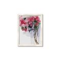 Picture of Red Floral Lamp _GroupedProduct_Rectangle_Portrait_Framed_Matted_