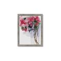 Picture of Red Floral Lamp _GroupedProduct_Rectangle_Portrait_Framed_Matted_