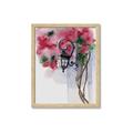 Picture of Red Floral Lamp _GroupedProduct_Rectangle_Portrait_Framed_Matted_