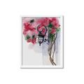 Picture of Red Floral Lamp _GroupedProduct_Rectangle_Portrait_Framed_Matted_
