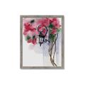 Picture of Red Floral Lamp _GroupedProduct_Rectangle_Portrait_Framed_Matted_