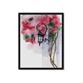 Picture of Red Floral Lamp _GroupedProduct_Rectangle_Portrait_Framed_Matted_