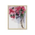 Picture of Red Floral Lamp _GroupedProduct_Rectangle_Portrait_Framed_Matted_