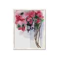 Picture of Red Floral Lamp _GroupedProduct_Rectangle_Portrait_Framed_Matted_