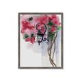 Picture of Red Floral Lamp _GroupedProduct_Rectangle_Portrait_Framed_Matted_