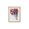 Picture of Red Floral Lamp _GroupedProduct_Rectangle_Portrait_Framed_Matted_