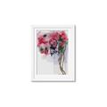 Picture of Red Floral Lamp _GroupedProduct_Rectangle_Portrait_Framed_Matted_