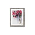 Picture of Red Floral Lamp _GroupedProduct_Rectangle_Portrait_Framed_Matted_
