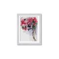 Picture of Red Floral Lamp _GroupedProduct_Rectangle_Portrait_Framed_Matted_