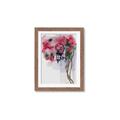 Picture of Red Floral Lamp _GroupedProduct_Rectangle_Portrait_Framed_Matted_