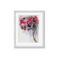 Picture of Red Floral Lamp _GroupedProduct_Rectangle_Portrait_Framed_Matted_