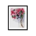 Picture of Red Floral Lamp _GroupedProduct_Rectangle_Portrait_Framed_Matted_