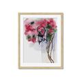 Picture of Red Floral Lamp _GroupedProduct_Rectangle_Portrait_Framed_Matted_