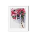 Picture of Red Floral Lamp _GroupedProduct_Rectangle_Portrait_Framed_Matted_