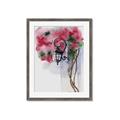Picture of Red Floral Lamp _GroupedProduct_Rectangle_Portrait_Framed_Matted_
