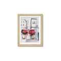 Picture of Red Floral Buildings _GroupedProduct_Rectangle_Portrait_Framed_Matted_