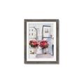 Picture of Red Floral Buildings _GroupedProduct_Rectangle_Portrait_Framed_Matted_