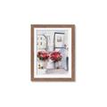 Picture of Red Floral Buildings _GroupedProduct_Rectangle_Portrait_Framed_Matted_
