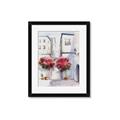 Picture of Red Floral Buildings _GroupedProduct_Rectangle_Portrait_Framed_Matted_