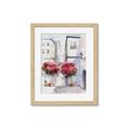 Picture of Red Floral Buildings _GroupedProduct_Rectangle_Portrait_Framed_Matted_