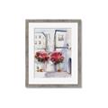 Picture of Red Floral Buildings _GroupedProduct_Rectangle_Portrait_Framed_Matted_