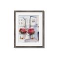 Picture of Red Floral Buildings _GroupedProduct_Rectangle_Portrait_Framed_Matted_