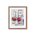 Picture of Red Floral Buildings _GroupedProduct_Rectangle_Portrait_Framed_Matted_